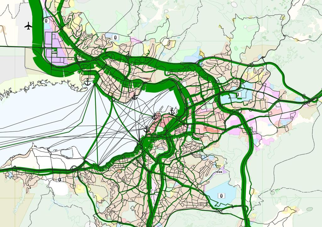 2 ÇİĞLİ OSB - Menemen den - Çiğli den - Karşıyaka dan 1 MENEMEN 4 ÇİĞLİ-KARŞIYAKA-BAYRAKLI - İZBAN - Anadolu Caddesi - Çevreyolu aksı TOPLU TAŞIMADA ANA TALEP KORİDORLARI 6 KARABAĞLAR-ESKİ İZMİR -