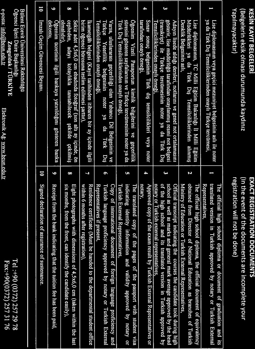 :B.30.2.BEÜ.0.72.00.00-44- 363 Dear/ Sn Shıralı ISGANDAROV 29/0/203 Mühendislik Fakültesi İnşaat Mühendisliği Bölümüne yerleştirildiniz.