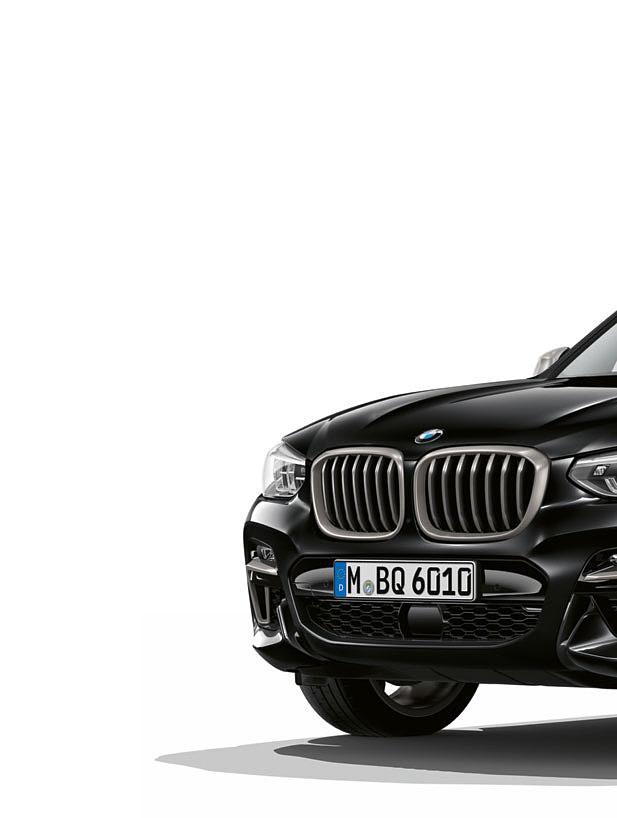 BMW M PERFORMANCE. Yeni BMW X3 M40i ve BMW X3 M40d. M Performance modeline özgü tasarım BMW X3 M40i ve BMW X3 M40d nin dinamik potansiyelini öne çıkarır.