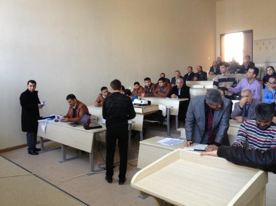 12 Şubat 2013 tarihinde Adıyaman-Kâhta da düzenlenen eğitime, Kâhta İlçe sinde kamu ve özel sektörde çalışan 24 teknik eleman katılmıştır.