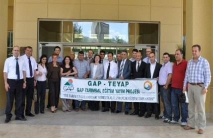 TSE ve GTHB ile GAP BKİ Başkanlığı tarafından GAP TEYAP kapsamında gerçekleştirilen Organik Tarım ve İyi Tarım sertifika eğitimleri konularında ilk defa Ankara dışında