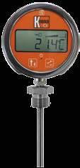 A veya B DTE Dijital Termometre - bataryalı Ölçüm aralığı: -200 +250 C p max 34 bar Gösterge: 6-dijit, LCD Bağlantı: sıkıştırma aparatı G ¼ ½, ¼" ½" NPT Hassasiyet: ± 0,1% okunan değerin ± 0,2 C NFC