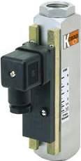 Akışmetreler / Akış şalterleri DSS Değişken alanlı Su: 0,05-1 l/min 10-110 l/min t max 100 C; p