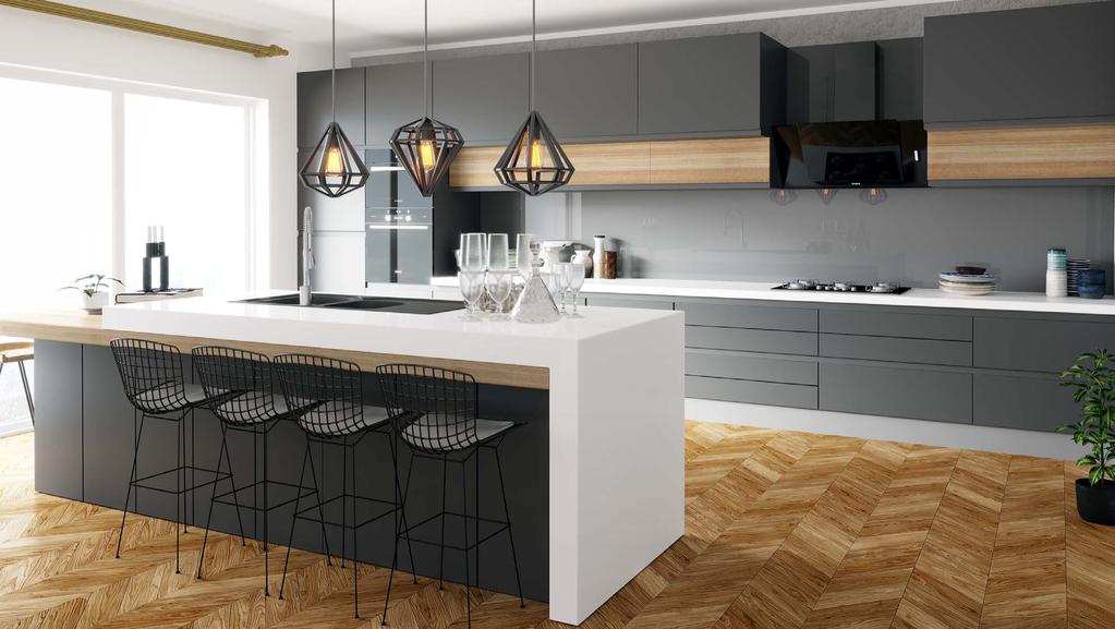 Mutfak Kitchen AMORE Amore, modern çizgileri fonksiyonellikle birleştiren tasarım. Sadeliğiyle şıklık yaratan Amore, ergonomik yapısıyla mutfağa yeni bir bakış getiriyor.
