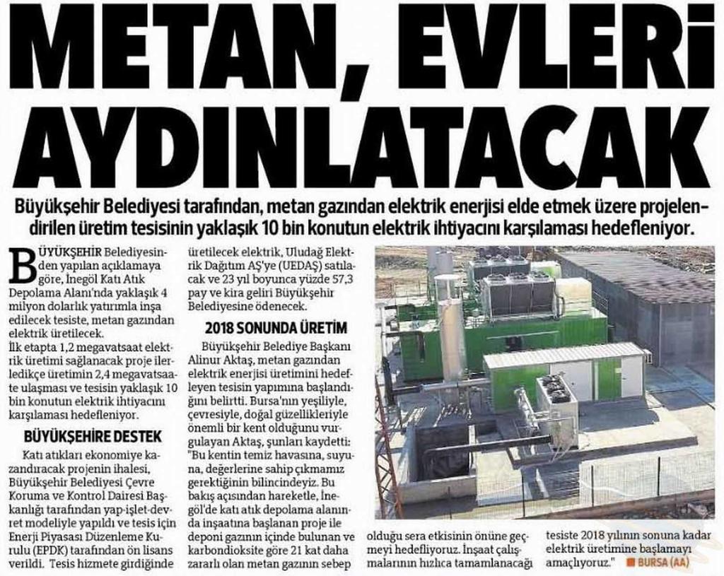 METAN, EVLERI AYDINLATACAK Yayın Adı : Hürriyet