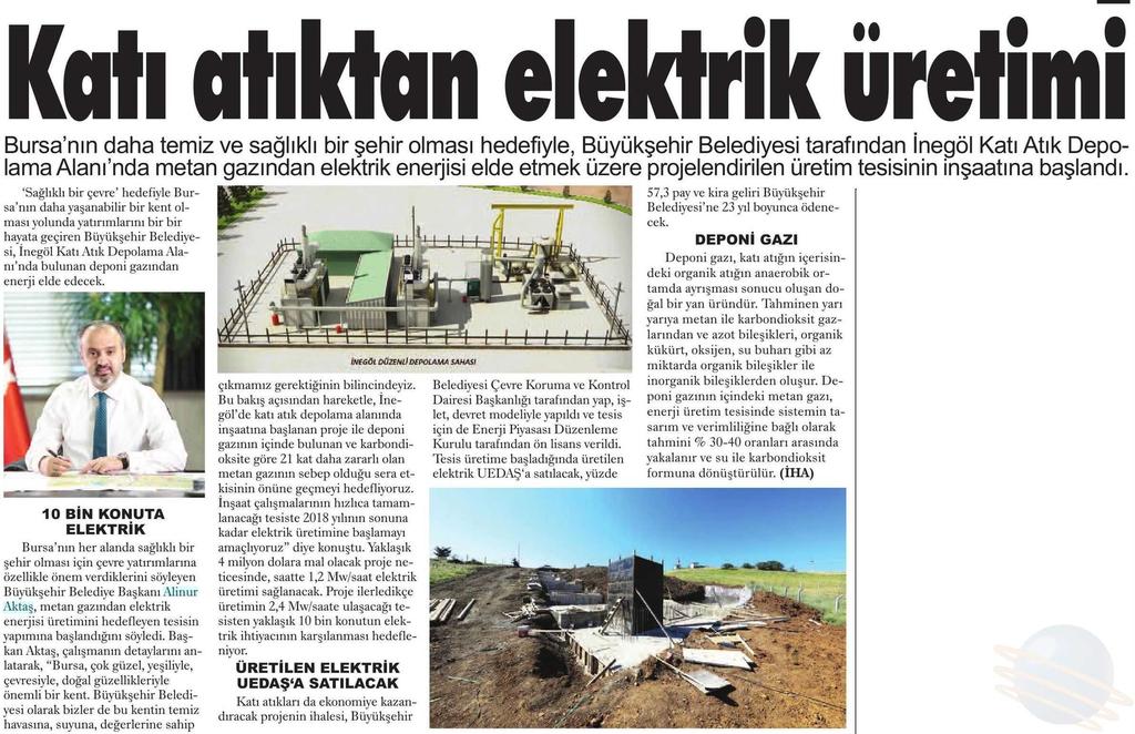 ENERJI DEVRIMI Yayın Adı : Yeni Marmara Gazetesi