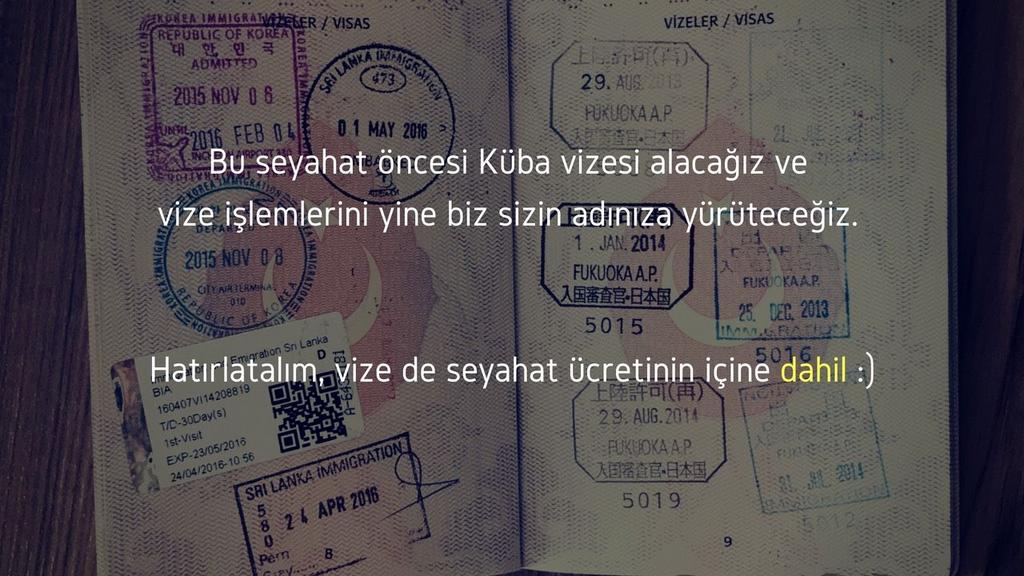 İyi de Küba vize