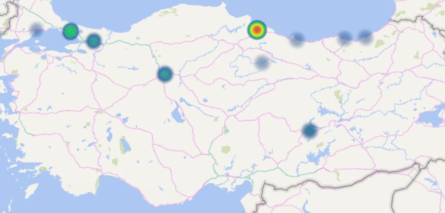 Soru 1. Hangi şehirden geliyorsunuz? Öğrencilerin geldikleri şehirler ve gelen öğrenci sayısı Tablo1 de sunulmuştur. Tablo 1.