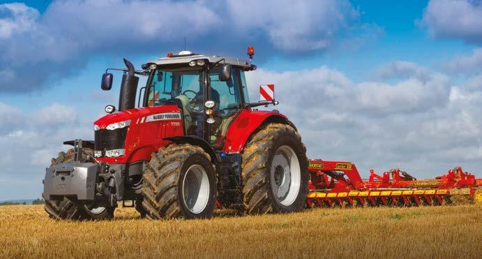 27 MASSEY FERGUSON'DAN Arka askı sistemleri tüm ekipmanlarla uyumludur Çeki pimi, çeki bağlantısı, çeki halkası, K80