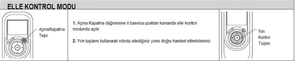 Önemli: Robotu havuzdan çıkarmadan önce pompa kapatılmalıdır.