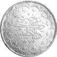 ÇÇT RR 400 TL (75 USD / 65 EU) 0,8:1 0,8:1 65 Abdülaziz, 20 Kuruş, 1277/12, Gümüş, 24gr.
