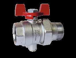 SINCE Termo Kulplu Rekorlu Vana (Dişli) Thermo Handle Brass Ball Valve With Union (Threaded) G G H L Çalışma Sıcaklık Aralığı / Working Temperature : -10.