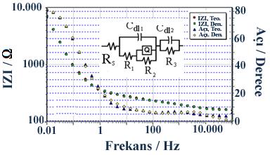 Kopolimer filmin kapasitansı, [N-MPy]0/[BTh]0 = 1/1, [N-MPy]0/[BTh]0 = 1/2, [N- MPy]0/[BTh]0 = 1/5 ve [N-MPy]0/[BTh]0 = 1/10 için aģağıdaki Ģekildedir.