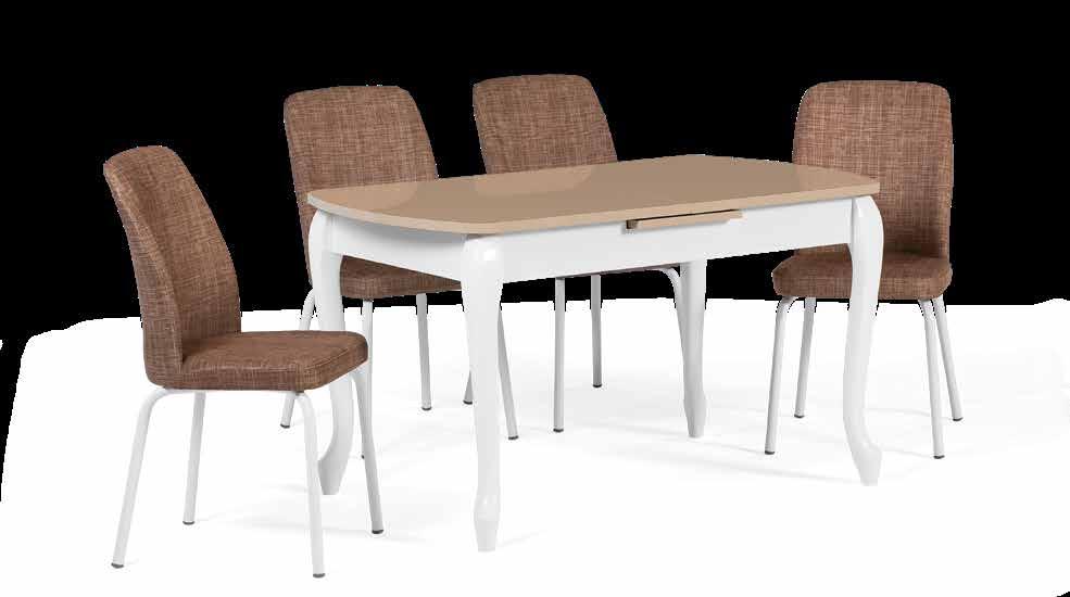 EN 943 LÜKENS KAPUÇİNO TAKIM / LUKENS CAPPUCCINO SET MASA - TABLE / Lamiglos Özellikli Lamiglos Feature - Isıya Dayanıklı Yüzey Heat Resistant Surface -