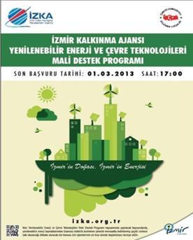 1.3.1 Ajans Destekleri 1.3.1.1. 2012 Yenilenebilir Enerji ve Çevre Teknolojileri Mali Destek Programı Program Bütçesi : 25.000.000 TL Proje Sayısı: 41 Sözleşmeye Bağlanan Destek: 27.072.