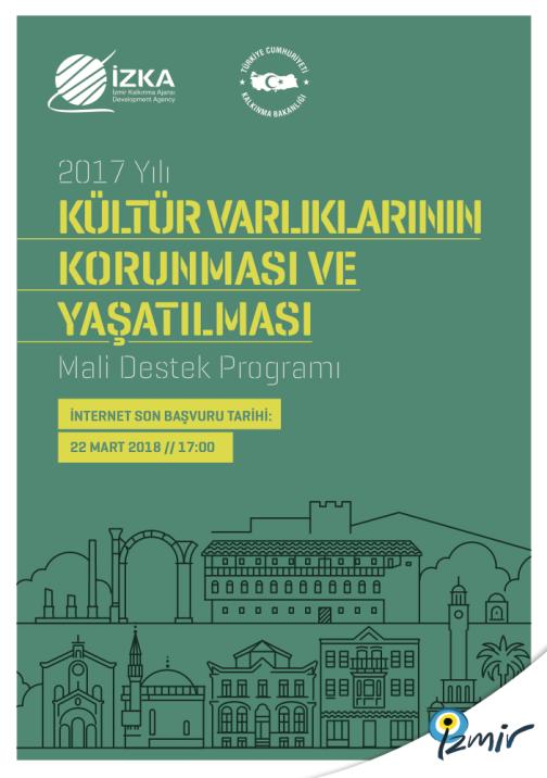 29 Aralık 2017 tarihi itibariyle ilan edilen Kültür Varlıklarının Korunması ve Yaşatılması Mali Destek Programı kapsamında toplam 15 Milyon TL lik bir kaynağın başarılı projelere kullandırılması