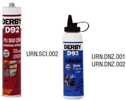 002 DERBY D92 SIVI ÇİVİ KARTUŞ 300 ML 30 11 6,10 URN.DNZ.001 DERBY D93 DENİZ TUTKALI BAL KÖPÜĞÜ 500 GRAM 12 13,5 6,53 TEL : 0 ( 232 ) 459 44 89 info@cozumcivata.