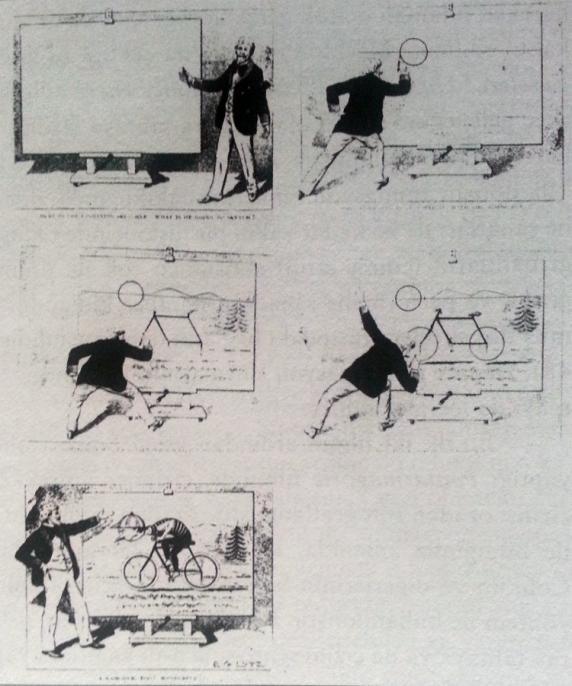 Resim 4: Flaş skeç örneği. Sanatçı Edwin G.Lutz 1897 yılında Flaş skeçlerinlerin nasıl sunulduğuna dair bir kayıt bırakmıştır.