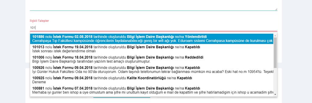 Ekran İşleyişi Ekranda Şekil -14 ve Şekil-15 gösterildiği üzeredöf için gerekli alanlar bulunmaktadır. İlgili alanların açıklama ve güncelleme bilgisi aşağıdaki gibidir.