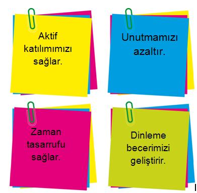 NOT TUTMA ÖZET ÇIKARMA Konuları kendi cümlelerimizle özet haline getirip çalıştığımızda hatırlamamamız kolaylaşır.