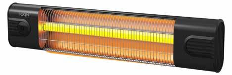 Thermal Serisi Siyah Boyalı Alüminyum IP34 Açık Hava ve Suya Dayanıklı Isıtma İzdüşümü ITQ2300 2,5 m Ana Özellikler Duvar tipi İnfrared Isıtıcı 22 m2 Isıtma alanı 5 m 2,4 m 22 m2 6,4 m Teknik