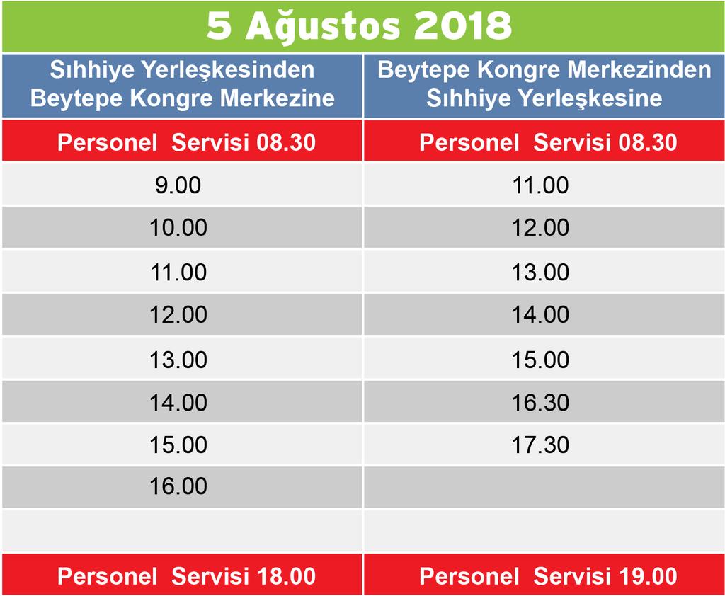 00 DBİYAT FAKÜLTSİ TANITIM TUR SAATLRİ: -5 Ağustos Tanıtım sunumunun ardından..00 -.00 -.00 -.00 -.00 ve 6.00 FN FAKÜLTSİ TANITIM TUR SAATLRİ: Ağustos:.00 ve.00 5 Ağustos:.