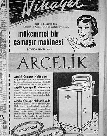 1959 Türkiye'nin ilk çamafl r makinesi üretildi.