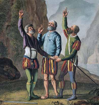 Erken Dönem Rütli Yemini Bugün İsviçre olarak bilinen Helvetia da yaşayan Kelt kabilelerinin, M.Ö.