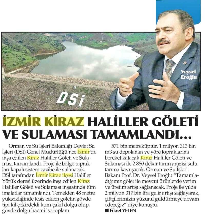 Haliller Mahallesi ve civarındaki 2 bin 880 dekar tarım alanına su verecek Haliller Göleti ile ilçe