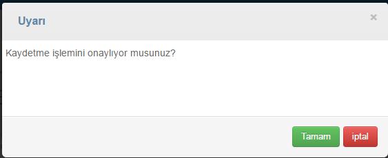 Oturum kaydet butonu ile ihale komisyonunun birinci oturumu kaydedilir.