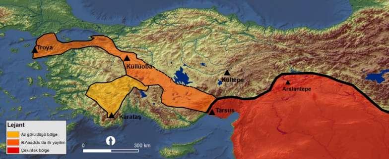 Çömlekçi çarkının ilk kullanıldığı bölge Batı Anadolu da Yalın malın ve ilk çark yapımı çanak çömleğin ortaya çıktığı bölge Batı Anadolu da yalın mal ve formlarının