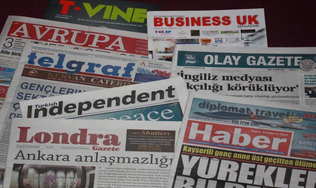 Gazetesi nin genel yayın müdürünün yayın politikaları hakkındaki ifadeleri aynı zamanda göçmenlerin aidiyet duyguları hakkında da bilgi vermektedir: Gazeteyi çıkarırken evde Türkçe televizyon