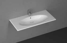 45 Sistema X Clear Flat Lavabo 121 cm 1210x505 mm Ortadan batarya delikli Lavabo montaj vidası hariç Duvara montajlı kullanıma uygun