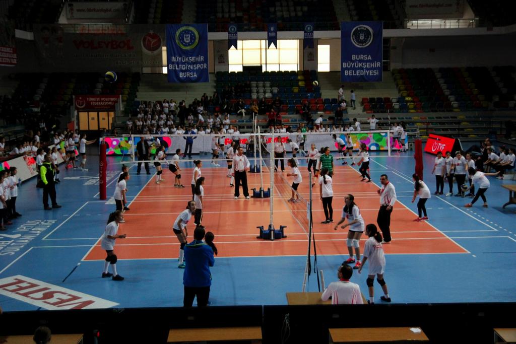 TOPLAR DİREKLER Mini Voleybol Müsabakaları için 2.20 m. 200-220 gr.