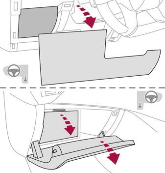 F Sol üstten, ardından sağdan çekerek kapağı açın. Motor bölümü sigortaları Sigorta kutusu, akünün yanındaki motor bölmesinde bulunur. F 2 adet A kilidini açınız. F Kapağı çıkartınız.