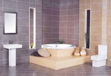 duvar ka d dokusuyla banyolar daha sofistik bir hale getiriyor. Sisal serisinin 20x60 mozaik bordürü yatay ve dikey kullan m imkan tan yarak s n rs z, özgün kullan m flans tan yor.