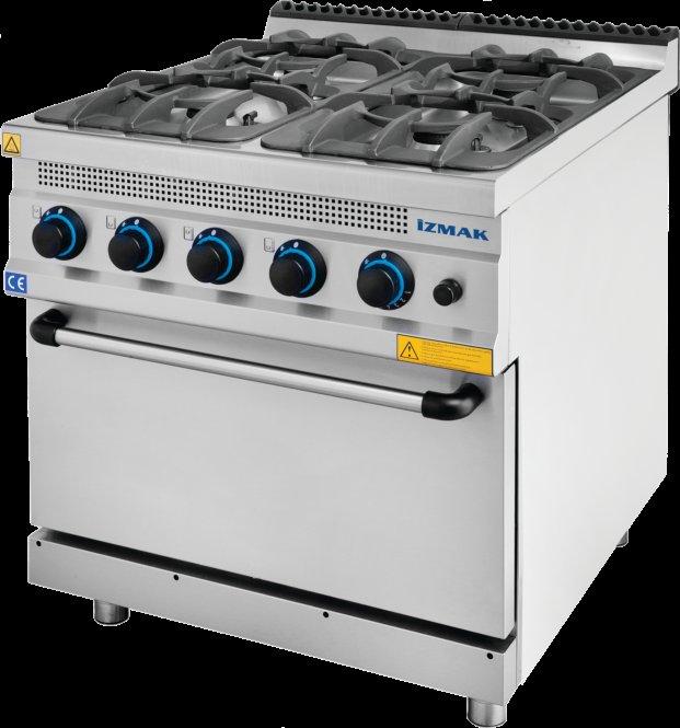 ayrı kontrol edilebilir İzolasyonlu fırın Çıkarılabilir GN 2/1 tel raf 30x30 cm, 4 kw resistance Adjustable control system Oven size: GN 2/1 Oven thermostat adjustment from 50-300 C Oven resistances