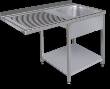 70-120 120 x 70 x 85 cm ET 70-140 140 x 70 x 85 cm Constructed of stainless steel Workbench made of MDF and is reinforced at the bottom The stainless steel