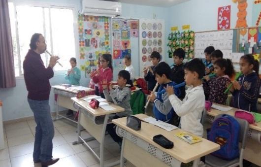 Tüm sınıflarda çevreyle ilgili şarkı ve şiir öğrenimi gerçekleştirildi.