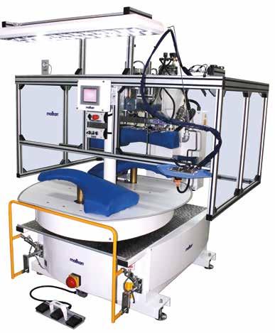 Programmable upper mold- stage vacuum Programmable step steaming on upper buck with edge vacuum system Fix vacuum and programmable step vacuuming on lower buck Digital pressure
