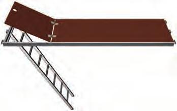 U-çelik alüminyum (stalu) platform, 0,61 m genişlik, Ref. No. 3850.