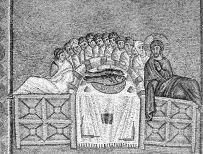 Apollinaire Nuovo Kilisesi Mozaiklerinden İsa Tasviri