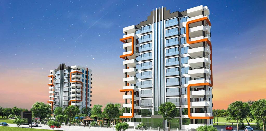 Brüt 188 m2 4+1 lüks daireler... TEKNİK ÖZELLİKLER Radye Temel Mantar Döşeme 7750 m² Alan - Emsal 0.