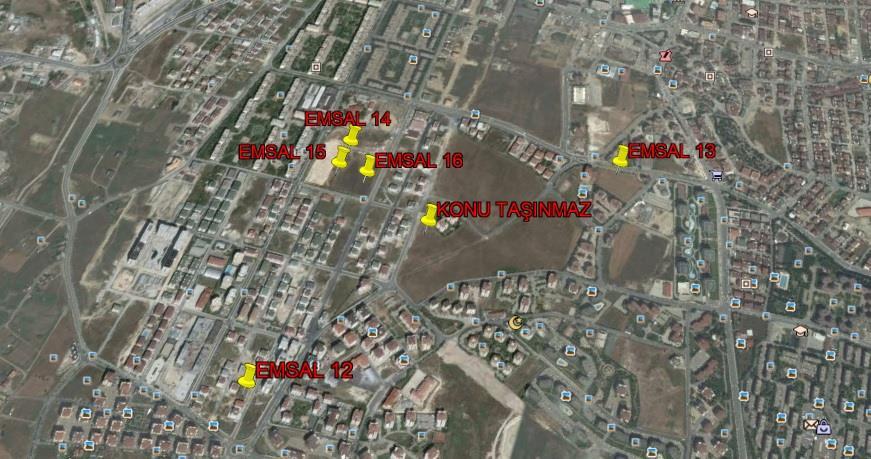 Bölgede Konumlu Olan Satılık Arsa Emsalleri; 12.