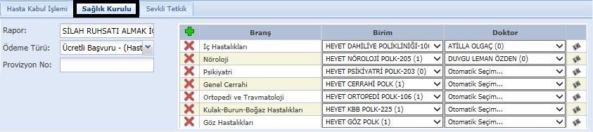 seçimi yapılır, ödeme türü seçilir (ücretsiz başvuru, ücretli başvuru vs.).