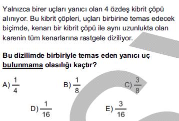 2017 LYS-1 MATEMATİK I (50 SORU) Matematik bölümünde bütün konulardan en az bir soru gelmektedir. Sorularının çoğu formül bilinerek yapılabilecek sorulardır.