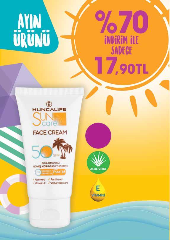 Paraben, parafin içermez Sun Care