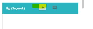 8 Hazırlanan evraka ilgi oluşması durumunda, sistemde kayıtlı bir evrak ilgi tutulacak ise İlgi (Seçerek) alanında bulunan + şeklindeki buton yardımıyla seçim yapılır.