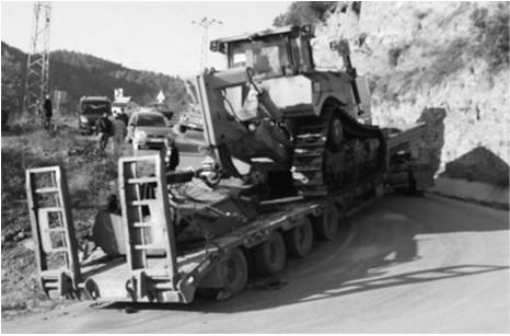 Maksimum genişlik Tarım ürünleri taşıyan ve lastik tekerlekli traktörle çekilen römorklar ile hayvanlarla çekilen arabalarda yük için maksimum genişlik 3,05 m dir.