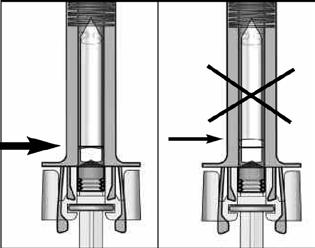 Piston üstte olacak şekilde enjektör dikine tutulur ve parmağınızla enjektörün yanına hafifçe vurularak hava kabarcıklarının yukarı çıkması sağlanır. 9.